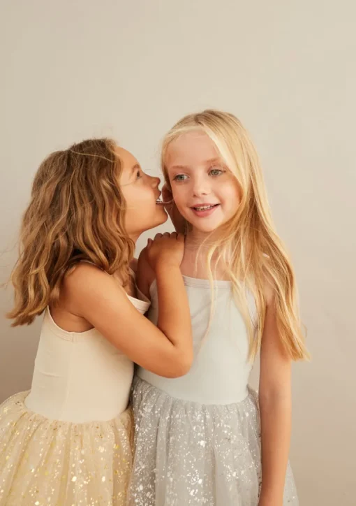 Bob & Blossom Dress | Gold Sparkle