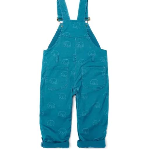Dotty Dungarees | Nordic Bear Print Dungarees | Blue