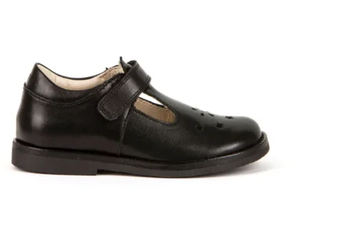 Froddo Evia T-Bar | School Shoes | Black Leather