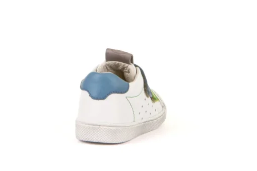 Froddo Rosario Velcro | Leather Trainer | White, Green & Blue