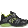Geox Kids Trainers | Spaziale | Black & Lime