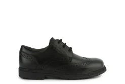 Geox School Shoes | Federico Brogue Lace Up | Black
