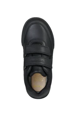 Geox School Shoes | Poseido Velcro | Black