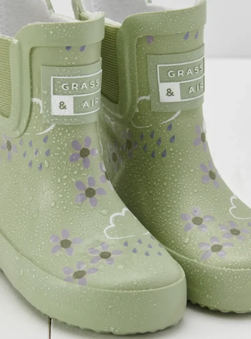 Grass & Air Wellies | Floral Colour Changing | Green