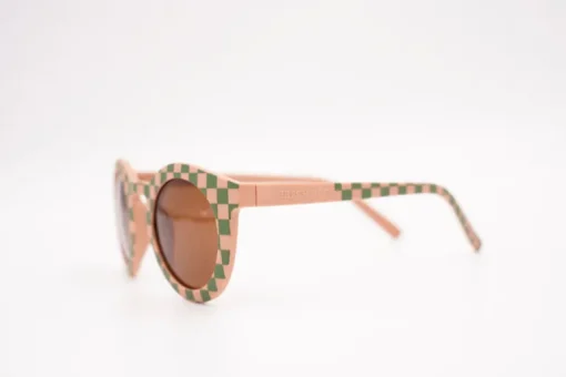 Grech & Co Sunglasses | Kids' Polarised | Pink & Green Check