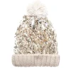 Rockahula Kids Bobble Hat | Gold Shimmer Sequin
