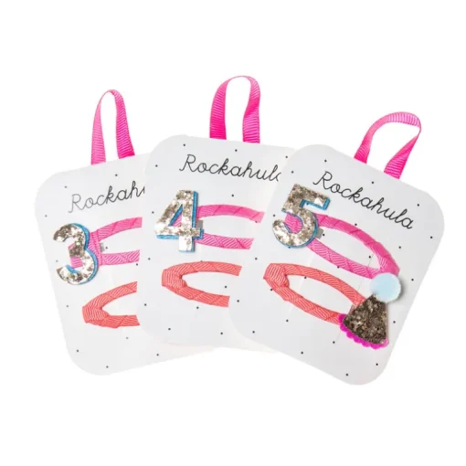 Rockahula Kids Hair Clips | Birthday Glitter No. 5